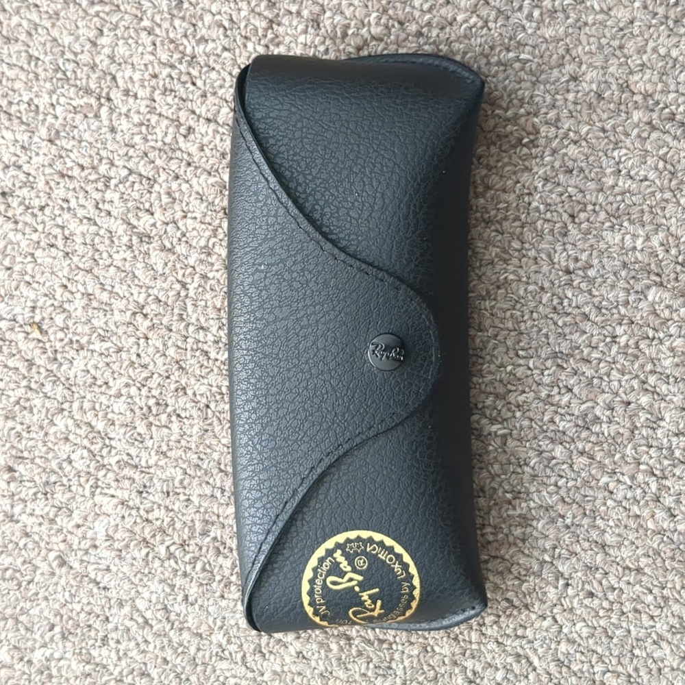 Rayban Black Leather Sunglasses Glasses Case